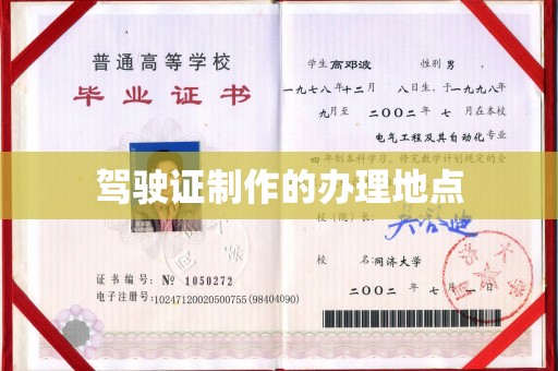 东兰驾驶证制作的办理地点