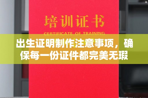 东兰出生证明制作注意事项，确保每一份证件都完美无瑕