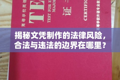 东兰揭秘文凭制作的法律风险，合法与违法的边界在哪里？