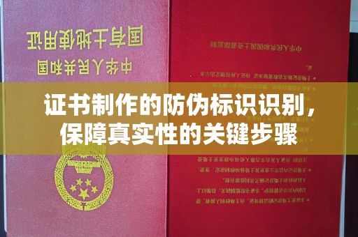东兰证书制作的防伪标识识别，保障真实性的关键步骤