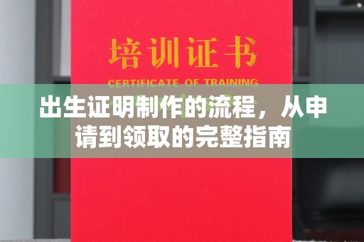 东兰出生证明制作的流程，从申请到领取的完整指南