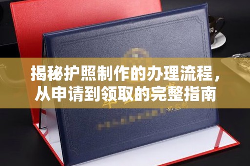 东兰揭秘护照制作的办理流程，从申请到领取的完整指南