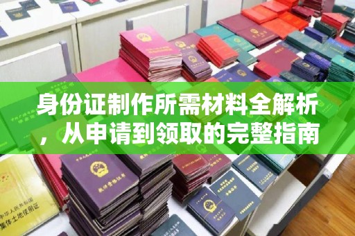 东兰身份证制作所需材料全解析，从申请到领取的完整指南