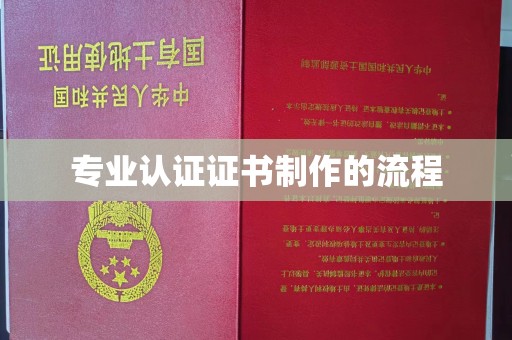 东兰专业认证证书制作的流程