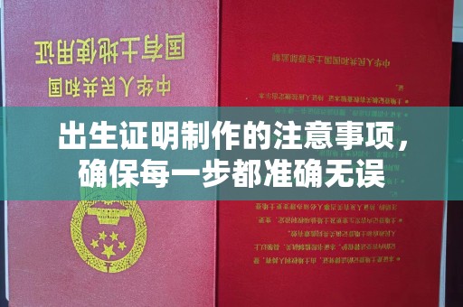 东兰出生证明制作的注意事项，确保每一步都准确无误